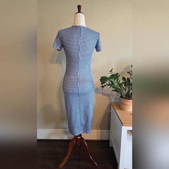 Zara Blue Checkers dress - Picture 2 of 8